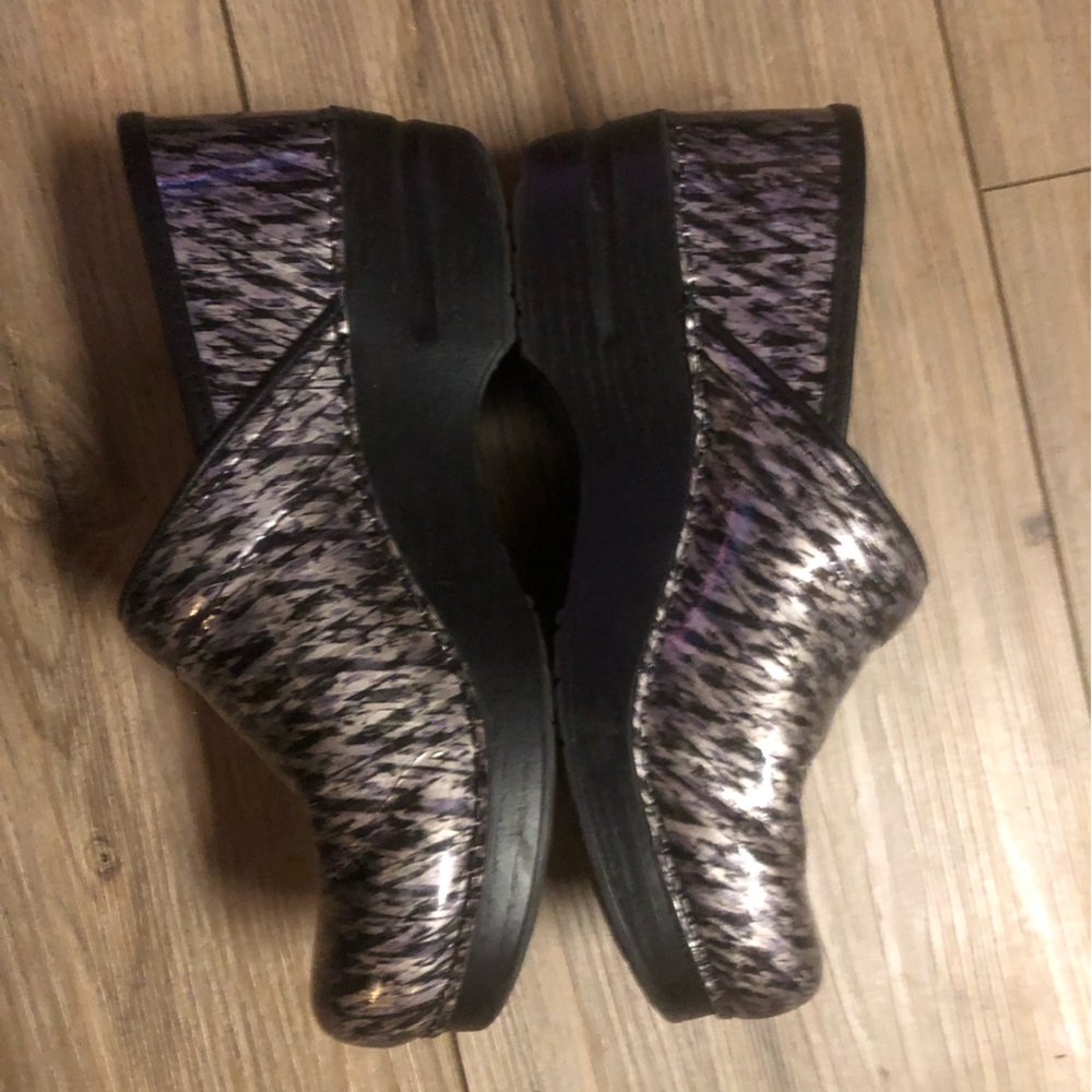 Dansko Metallic Patterned Clogs - image 3